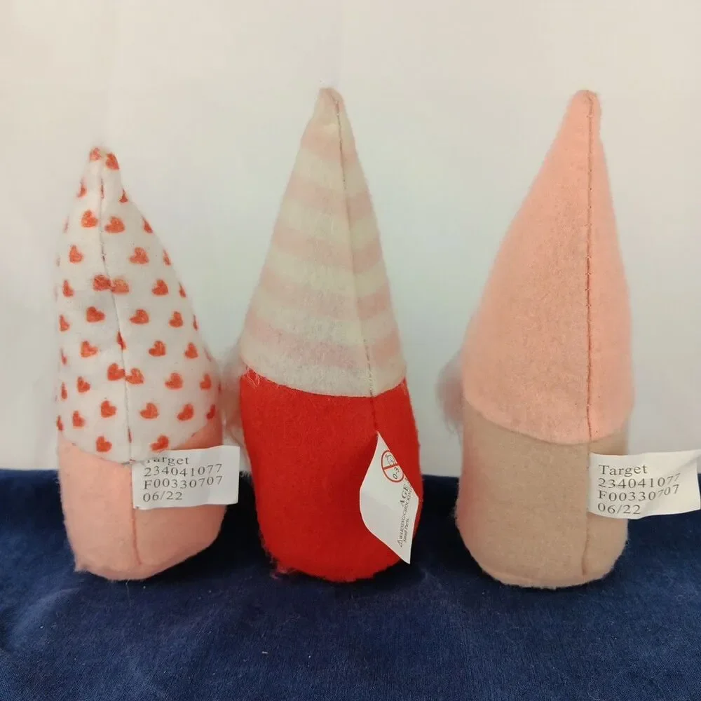 Target Bullseye Playground Valentine Gnome Figures Heart Love Small 5.5in